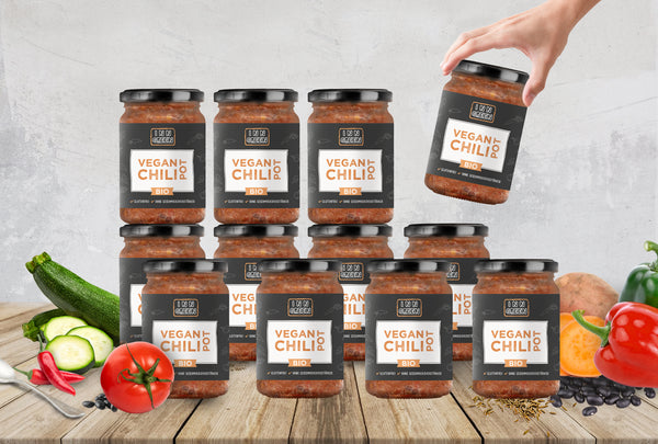 BIO CHILI POT VEGAN  - für deine Esstage - 6x Chili Pot Vegan
