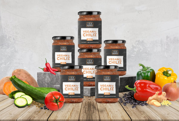 BIO CHILI POT VEGAN  - für deine Esstage - 6x Chili Pot Vegan
